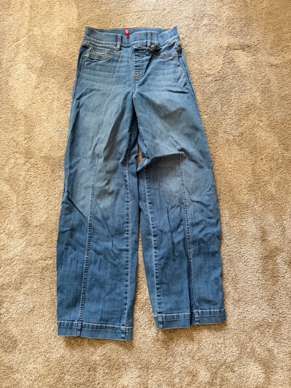 SPANX Medium Wash Wide Leg Denim Jeans Women’s Medium